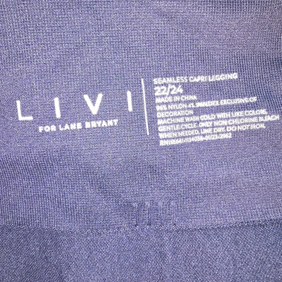 LIVI Lane Bryant Seamless Capri Legging Women's Plus 22/24 22 24 or 3X - Picture 7 of 9